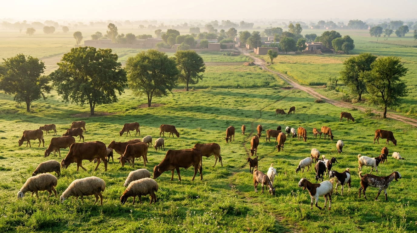 Organic Pasture Grazing in Punjab
